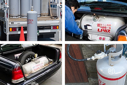 LPガスの運搬イメージ